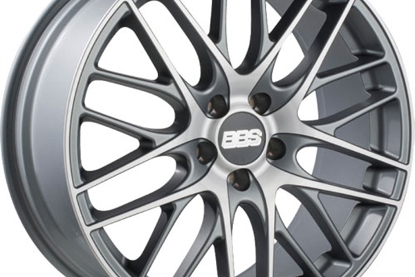 BBS CS 5 Anthracite Diamond Angled